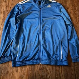 Adidas Men's Blue Windbreaker Jacket